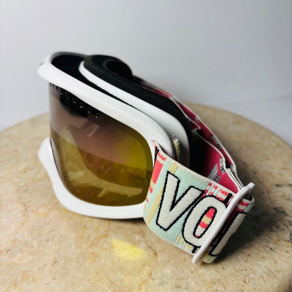 Von Zipper‎ Womens Sizzle Snow Goggle Candy Stripe White Smoke Pink Irridescent main image 7
